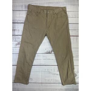 Levis‎ 508 Jeans Regular Taper Fit Men 36X29 Zip Fly Beige Khaki Pant White Tag